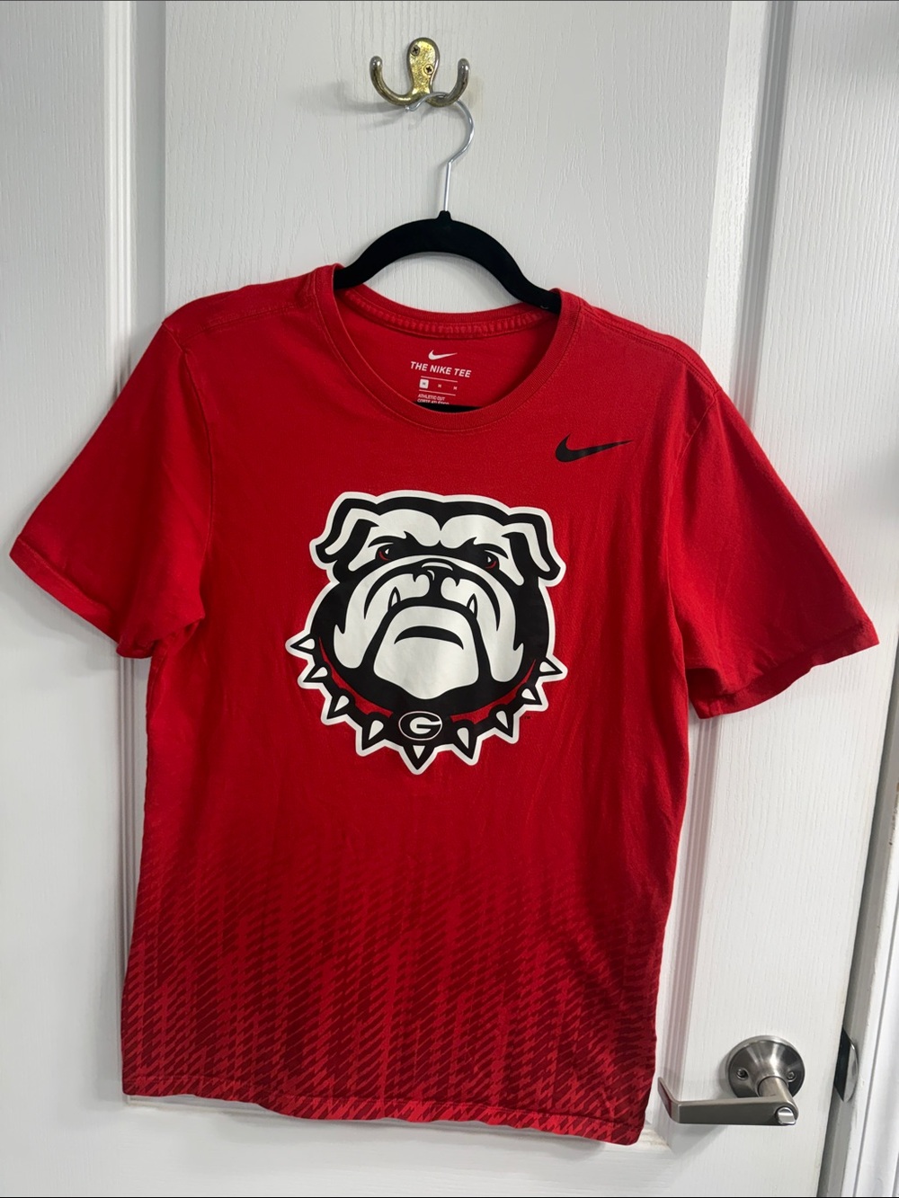 Nike Red Georgia Bulldogs Short Sleeve Graphic Tee Gameday College Unisex